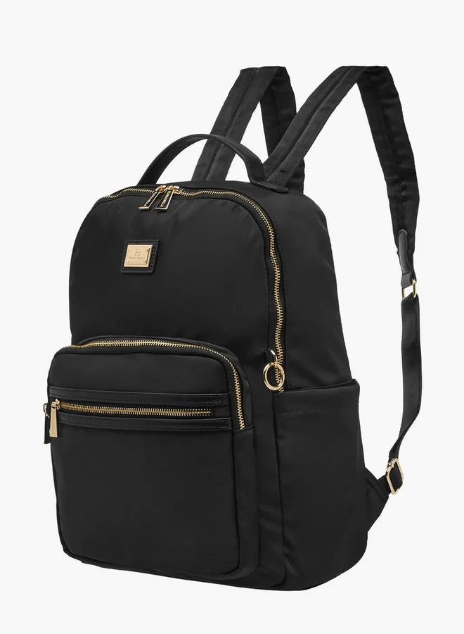 Flora Bella By Shoexpress Solid Backpack With Pouch